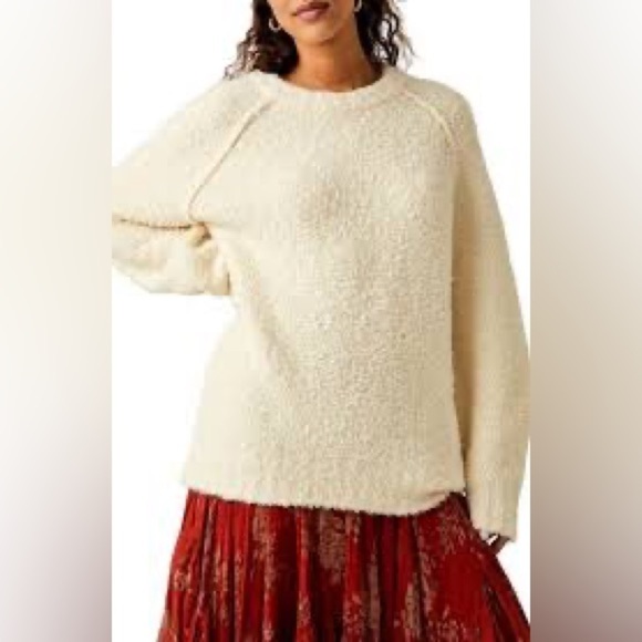 Free People Teddy Oversized Sweater Tunic - Picture 1 of 15